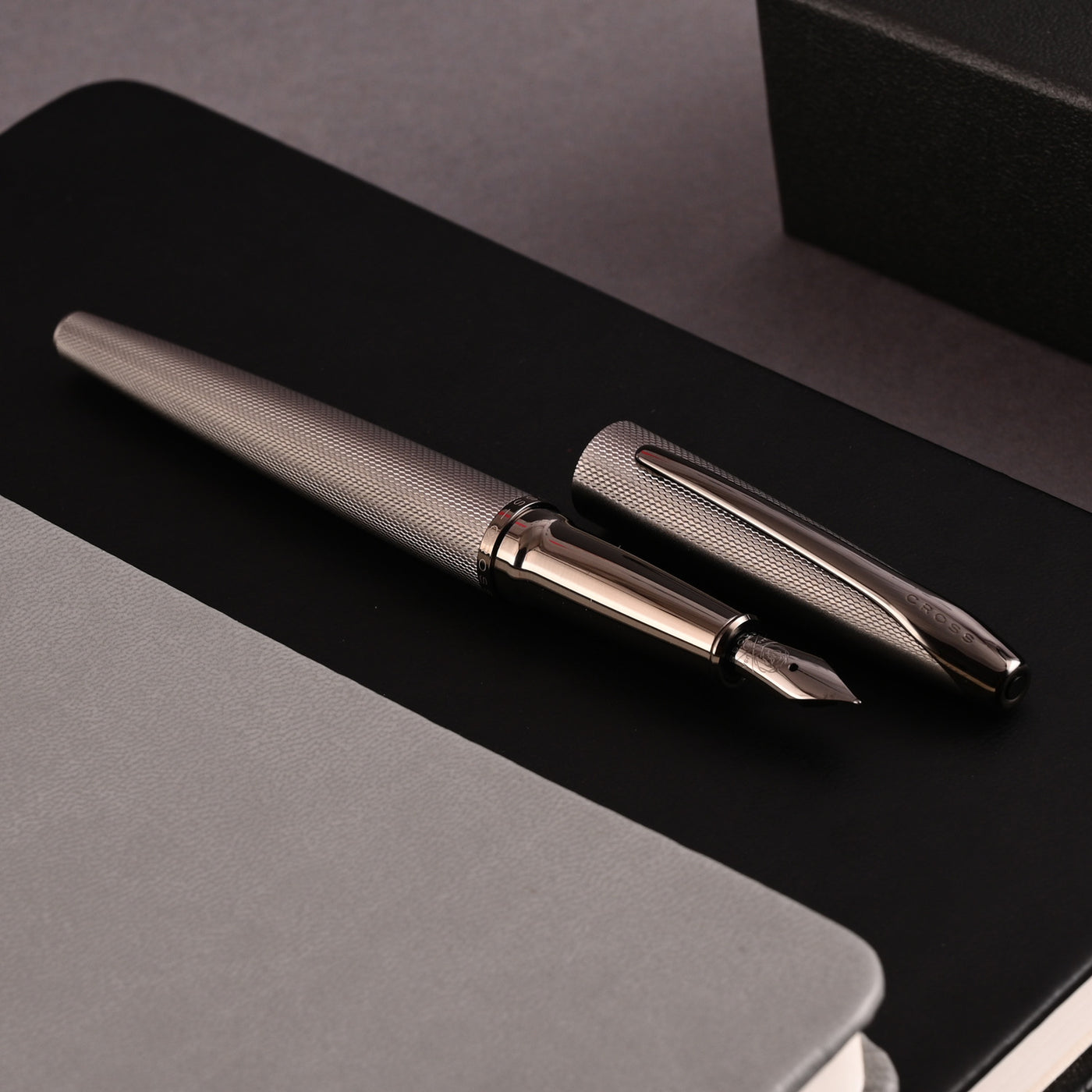 Cross ATX Fountain Pen - Sandblasted Titanium Grey 6