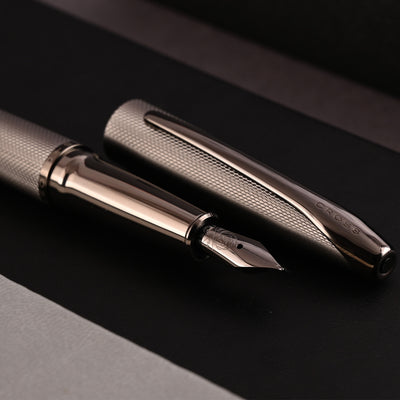 Cross ATX Fountain Pen - Sandblasted Titanium Grey 7