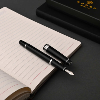 Cross Bailey Light Fountain Pen - Black CT 7