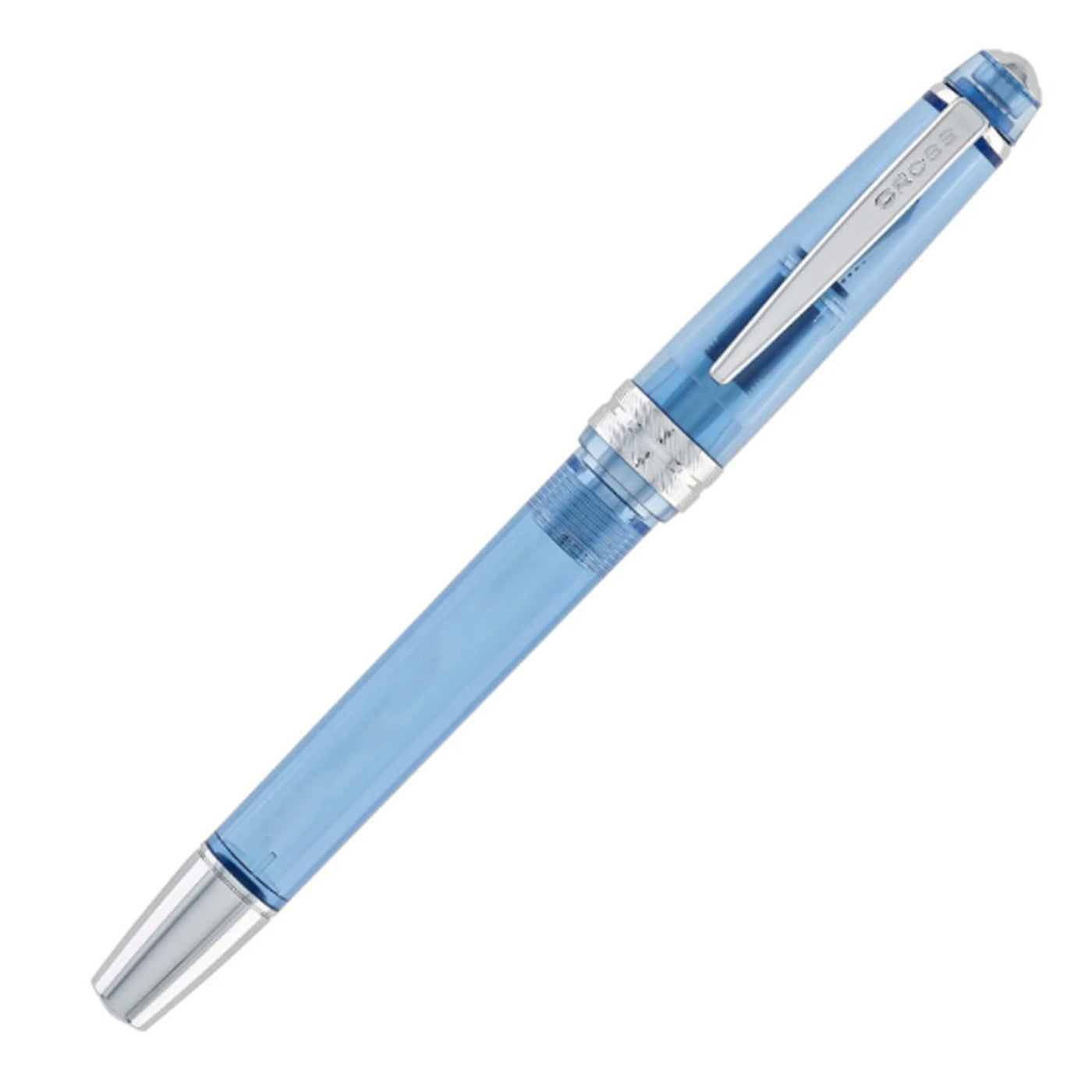Cross Bailey Light Fountain Pen - Translucent Navy Blue CT