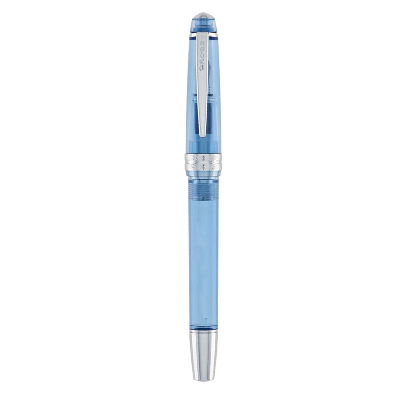 Cross Bailey Light Fountain Pen - Translucent Navy Blue CT