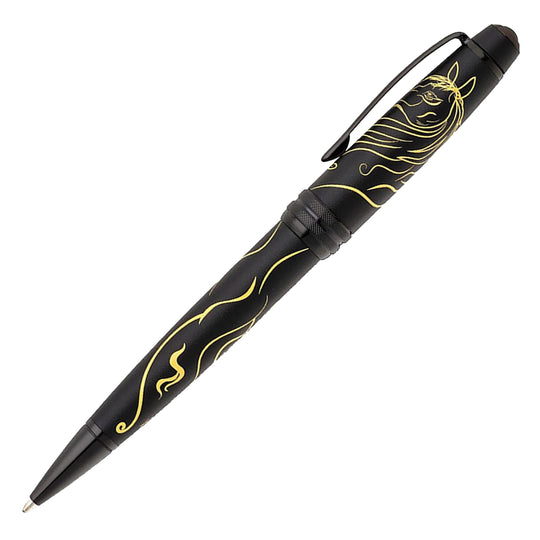 Cross Bailey Zodiac Year of the Horse Ball Pen - Matte Black PVD