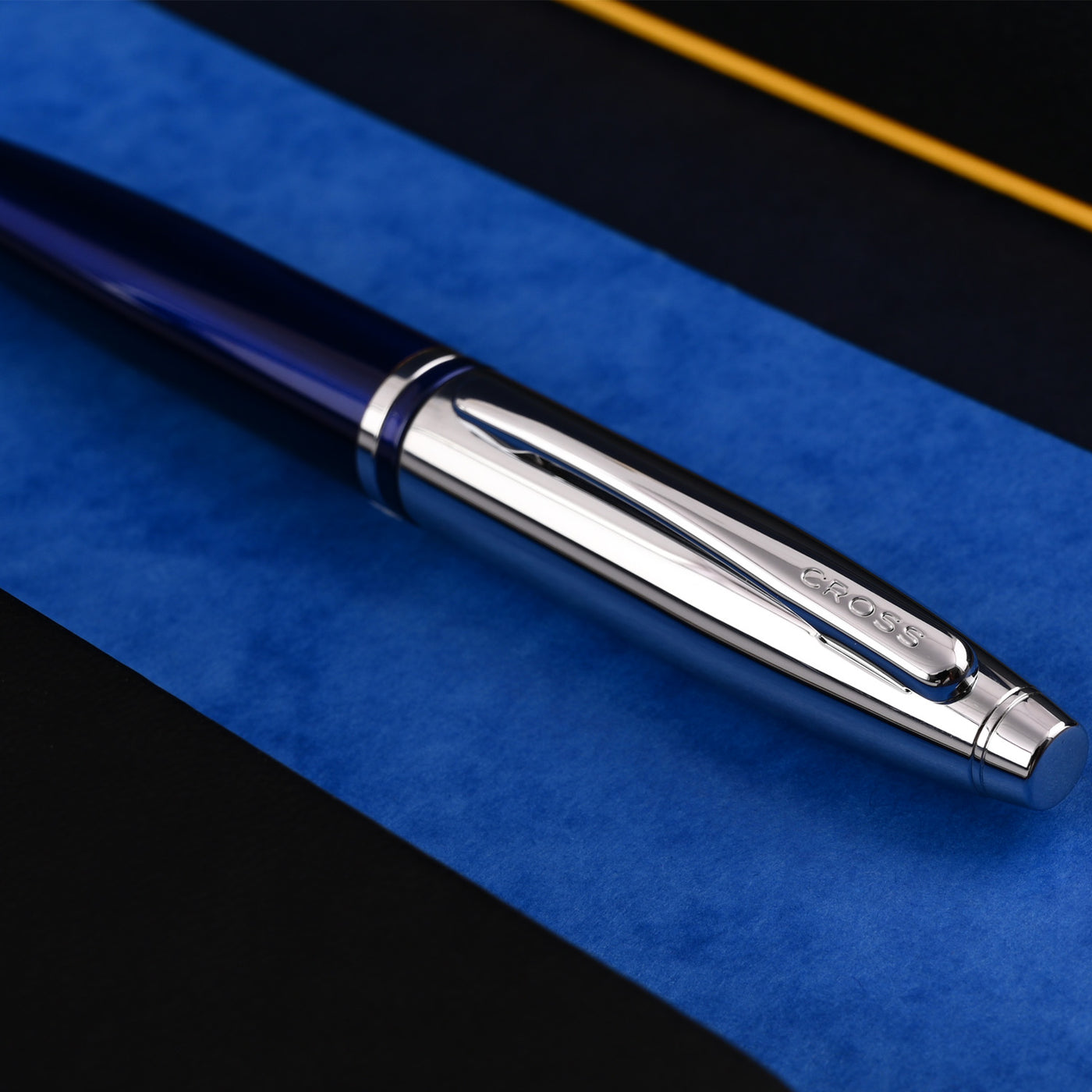 Cross Calais Ball Pen - Chrome & Blue Lacquer 6