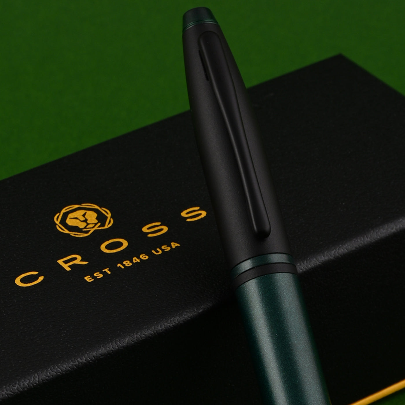 Cross Calais Roller Ball Pen - Matt Green & Black 11