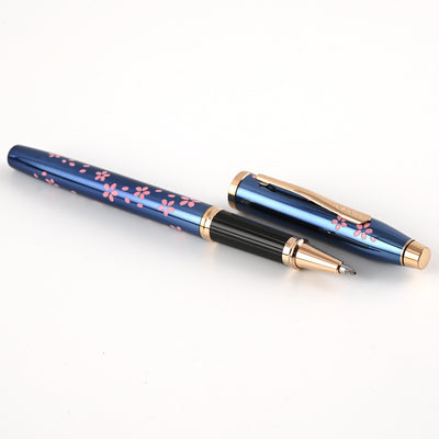 Cross Century II Cherry Blossom Roller Ball Pen - Translucent Blue RGT (Special Edition) 3