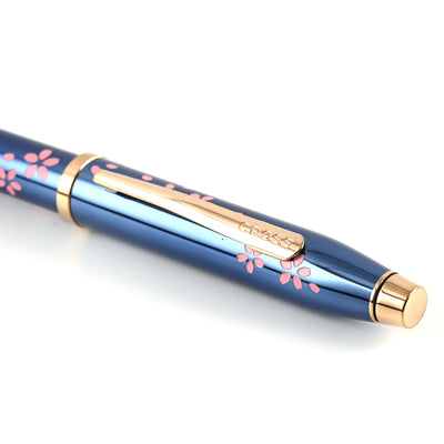 Cross Century II Cherry Blossom Roller Ball Pen - Translucent Blue RGT (Special Edition) 5