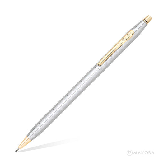 Cross Classic Century Mechanical Pencil, Chrome / Gold Trim - 0.7mm
