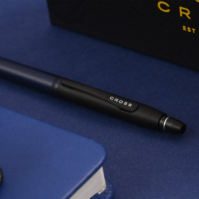 Cross Click Roller Ball Pen - Satin Blue & Black BT 8
