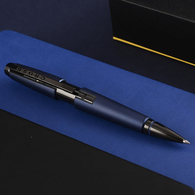 Cross Edge Roller Ball Pen - Matt Blue PVD 9
