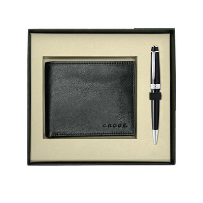 Cross Gift Set - Bailey Light Black CT Ball Pen with Wallet 2