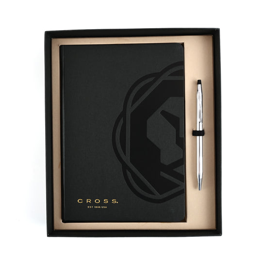 Cross Gift Set - Century Chrome Ball Pen with Black A5 Journal
