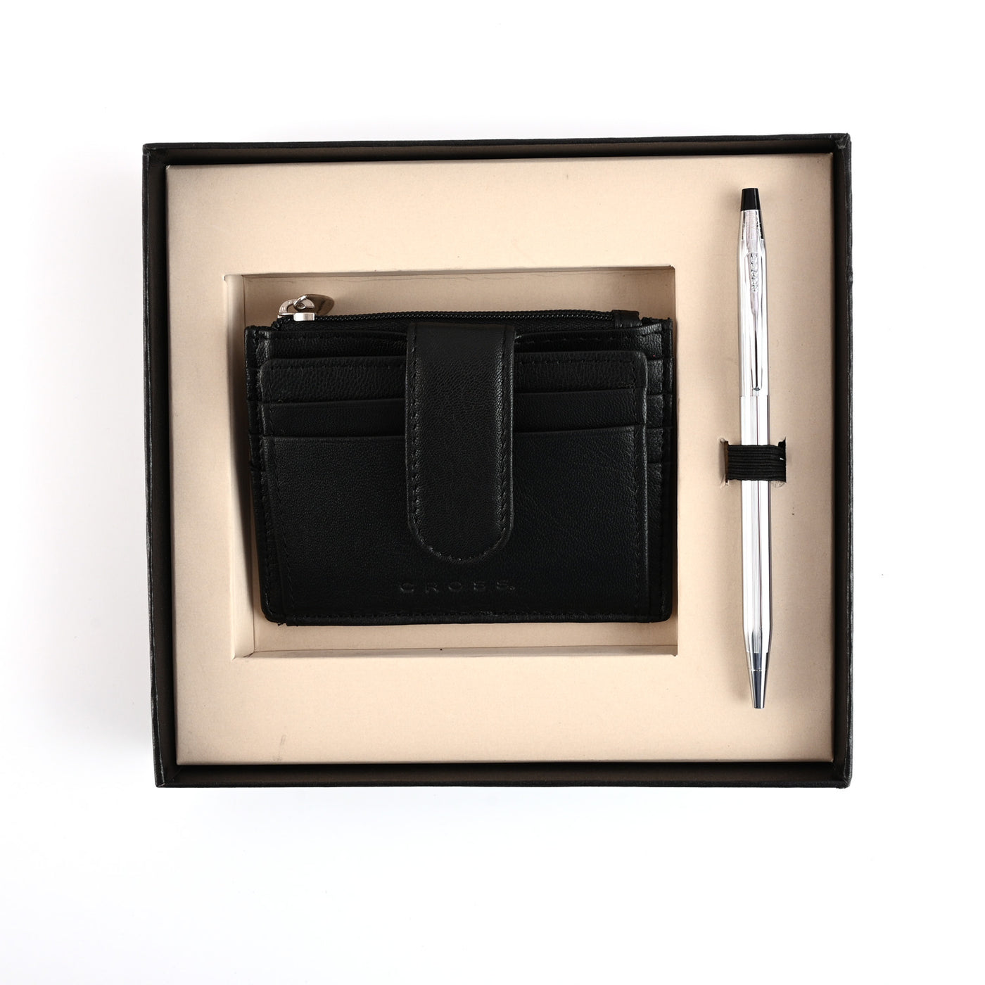 Cross Gift Set - Century Chrome Ball Pen with Card Holder 1