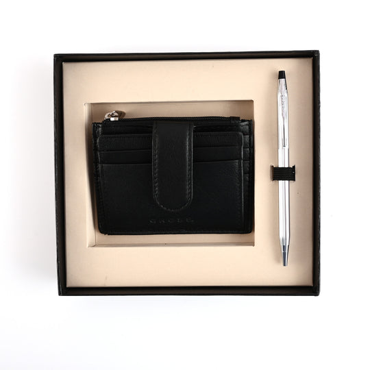 Cross Gift Set - Century Chrome Ball Pen with Card Holder