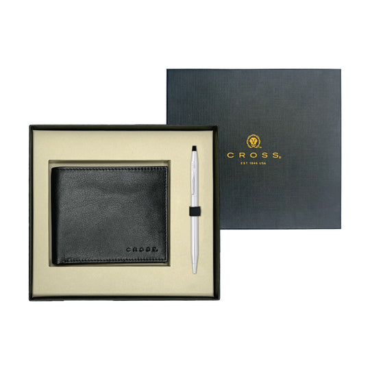 Cross Gift Set - Century Chrome Ball Pen with Wallet