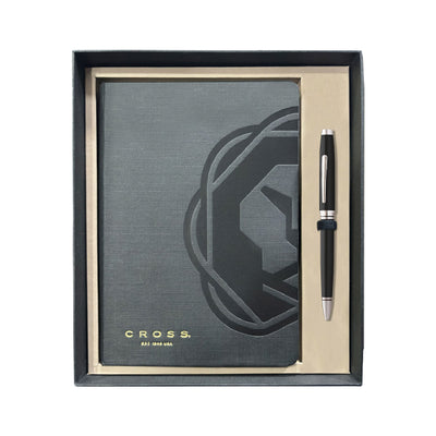 Cross Gift Set - Coventry Black CT Ball Pen with Black A5 Journal 2