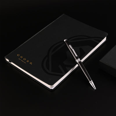 Cross Gift Set - Coventry Black CT Ball Pen with Black A5 Journal 5