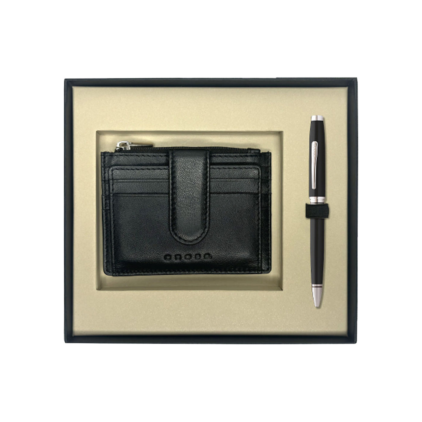 Cross Gift Set - Coventry Black CT Ball Pen with Card Holder 2