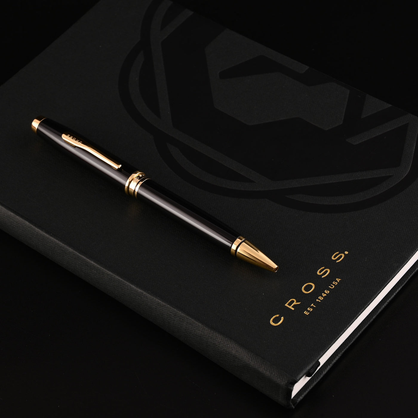 Cross Gift Set - Coventry Black GT Ball Pen with Black A5 Journal 3