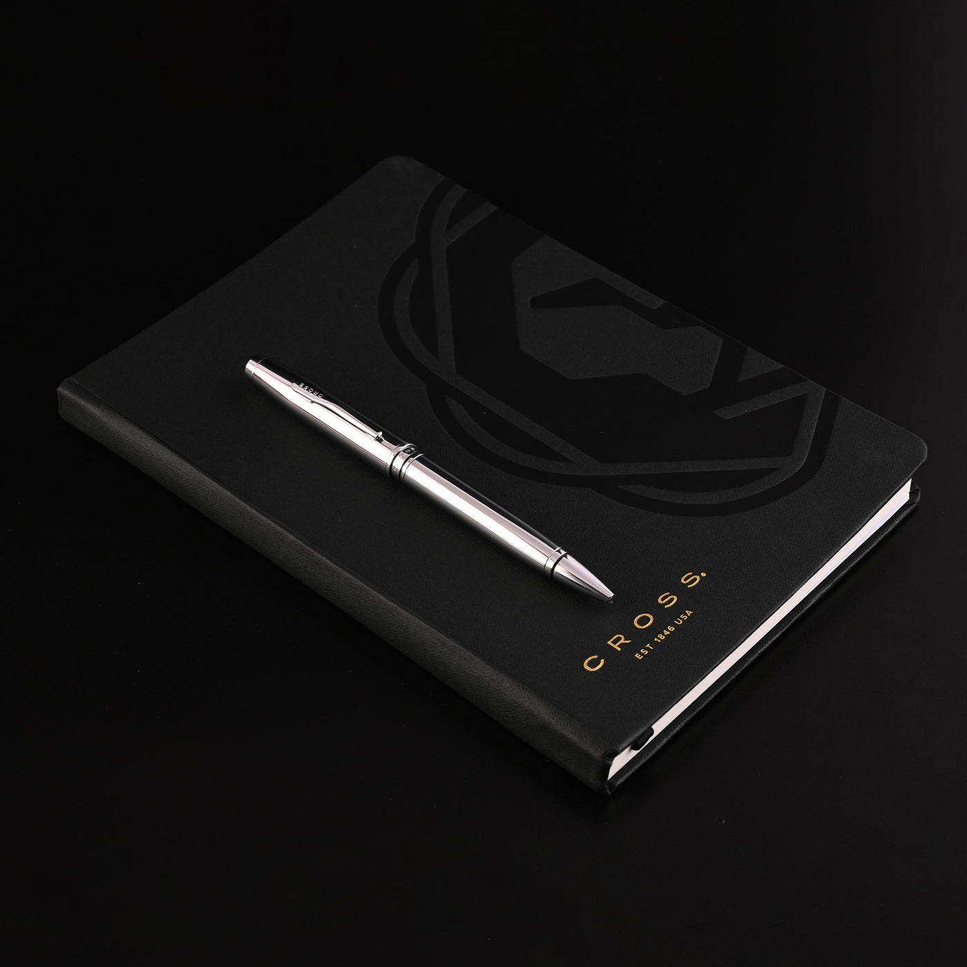 Cross Gift Set - Coventry Chrome Ball Pen with Black A5 Journal 3