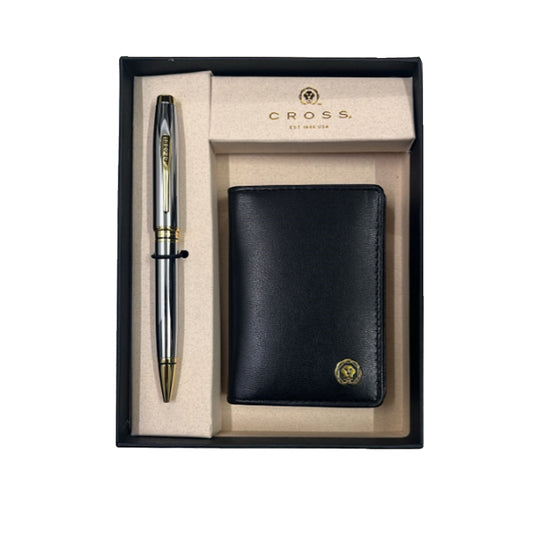 Cross Gift Set - Coventry Medalist Ball Pen with Black Card Case