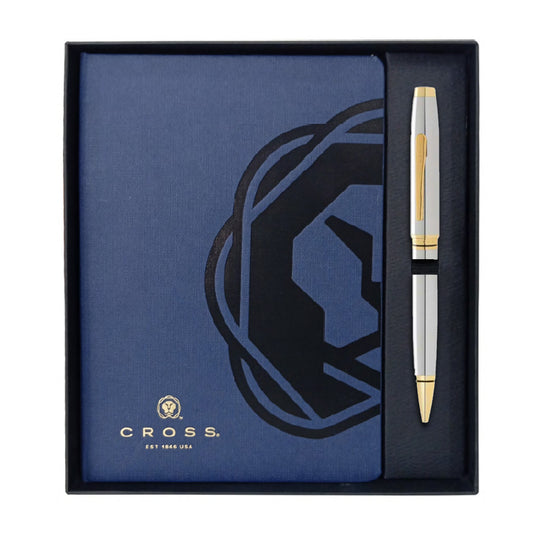 Cross Gift Set - Coventry Medalist Ball Pen with Blue A5 Journal