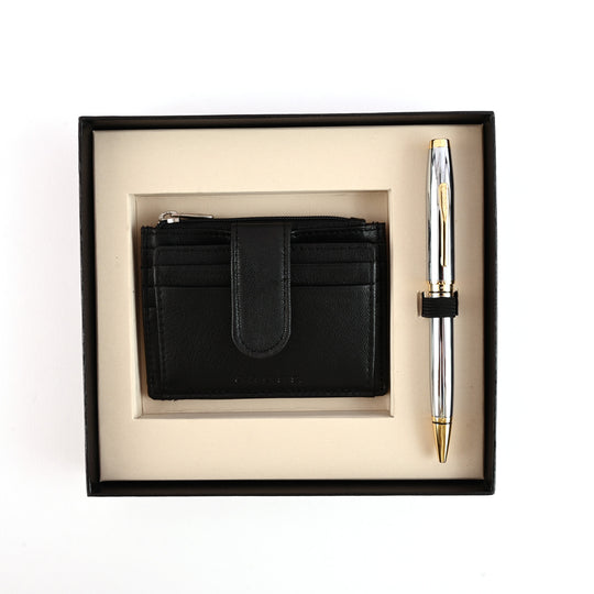 Cross Gift Set - Coventry Medalist Ball Pen with Card Holder