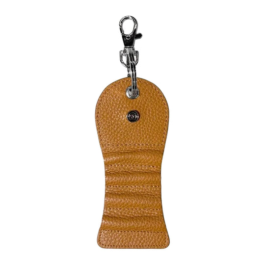 Cross Leather Golf Tee Holder - Mocha