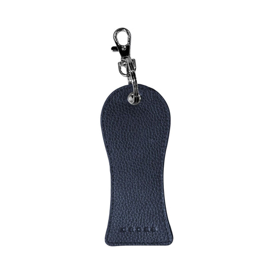 Cross Leather Golf Tee Holder - Navy Blue