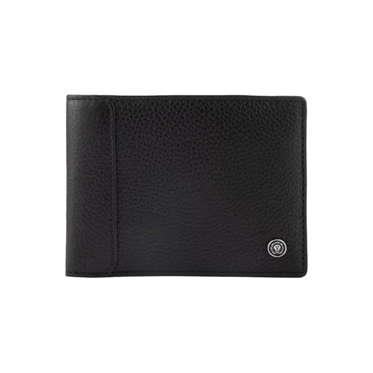 Cross Pebble Grain Leather Classic Fold 8cc Wallet- Black