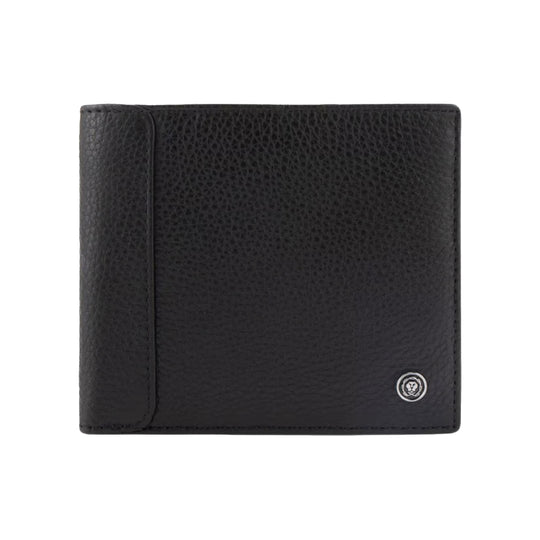 Cross Pebble Leather 6cc Wallet with Detachable Card Holder- Black