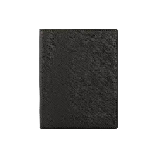 Cross Saffiano Leather 4cc Passport Holder - Black
