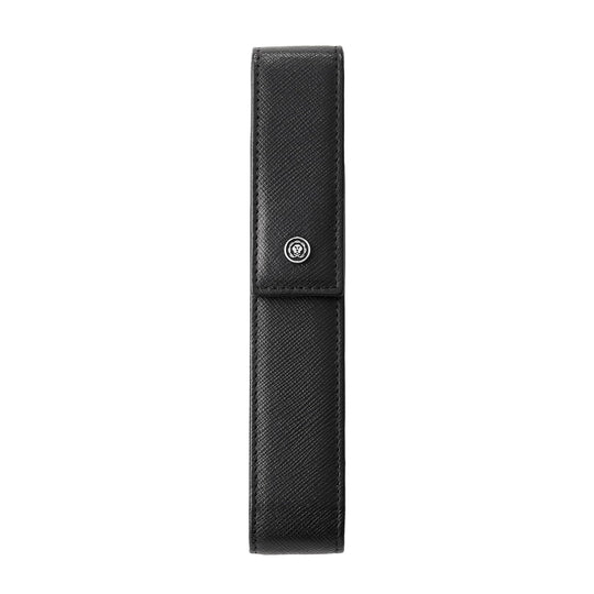 Cross Saffiano Leather Magnetic Single Pen Case - Black