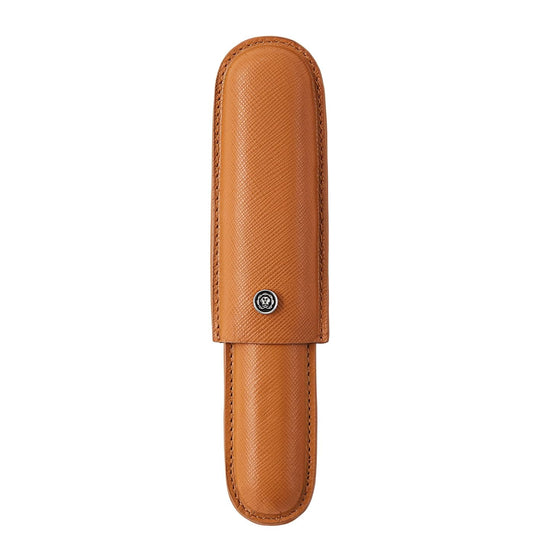 Cross Saffiano Leather Single Pen Case - Mocha