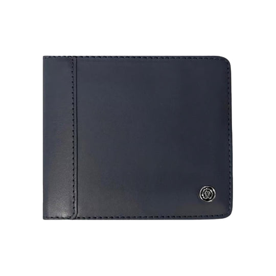 Cross Soft Grain Leather Money Clip Wallet - Navy