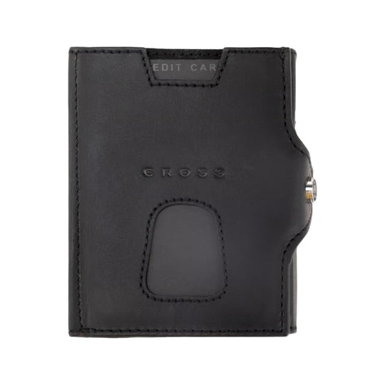 Cross Soft Grain Leather Trifold 6cc Wallet - Black