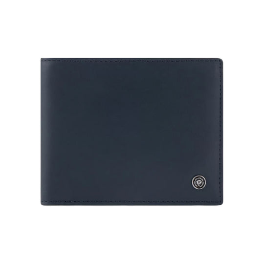 Cross Soft Grain Leather Two Tone Bifold 8cc Wallet - Blue & Mocha