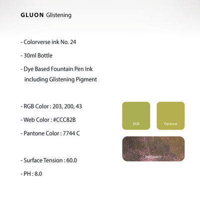 Colorverse Glistening Gluon Ink Bottle, Yellow - 30ml