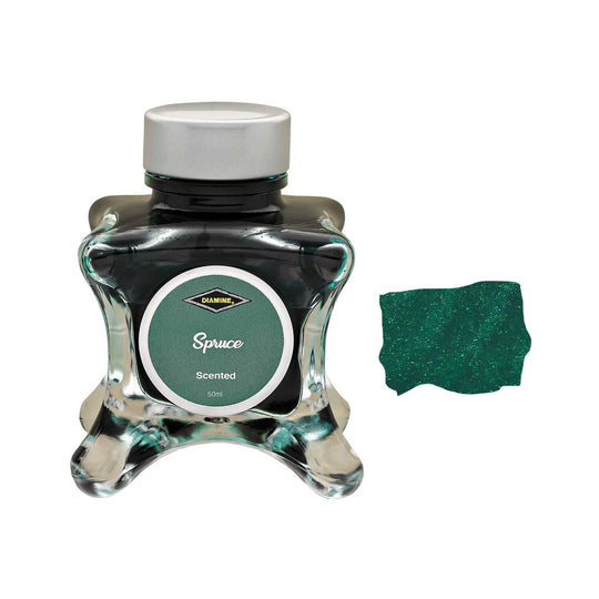 Diamine Inkvent Scented Ink Bottle, Spruce - 50ml