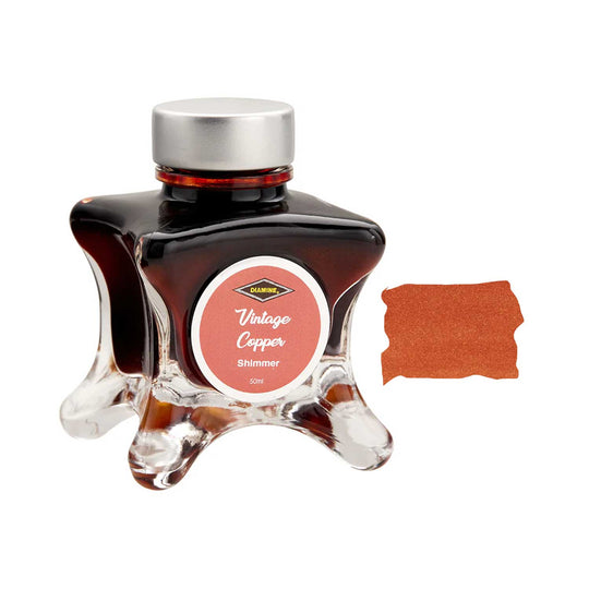 Diamine Inkvent Shimmer Ink Bottle, Vintage Copper - 50ml
