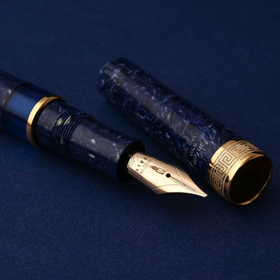 Delta Lapis Blue GT Celluloid Limited Edition Fountain Pen 10