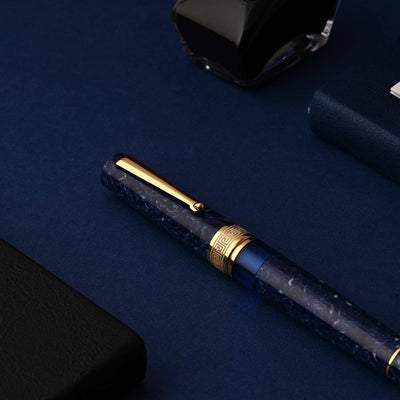 Delta Lapis Blue GT Celluloid Limited Edition Fountain Pen 12