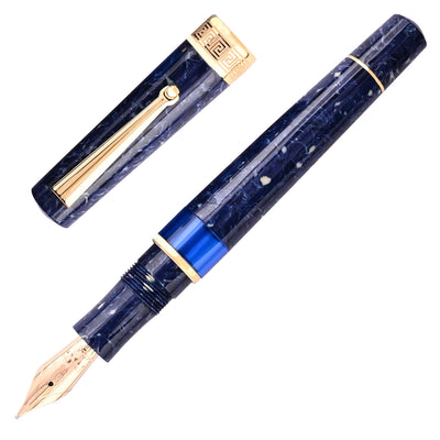 Delta Lapis Blue GT Celluloid Limited Edition Fountain Pen 1