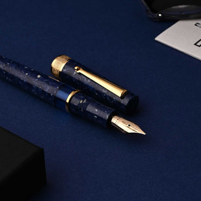 Delta Lapis Blue GT Celluloid Limited Edition Fountain Pen 9
