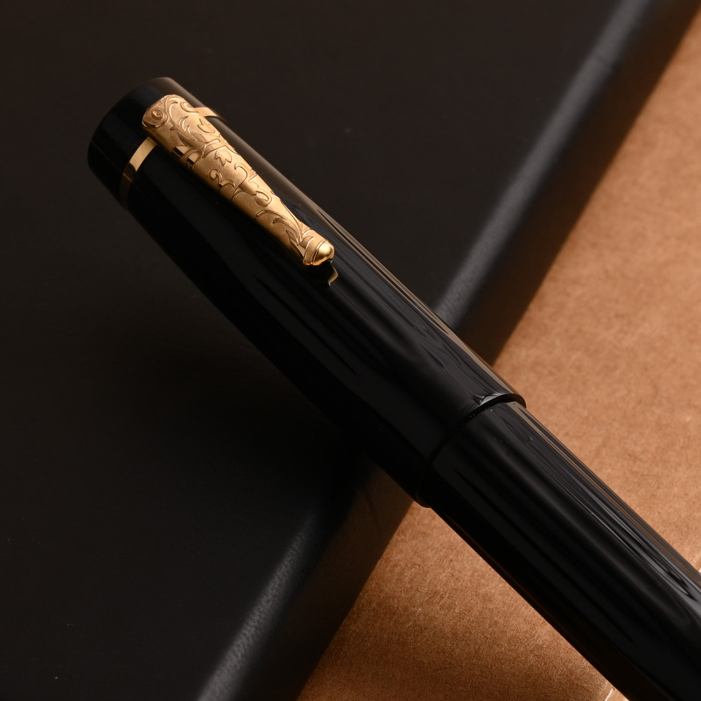 Delta Bio+16 14K Gold Fountain Pen - Black GT 13