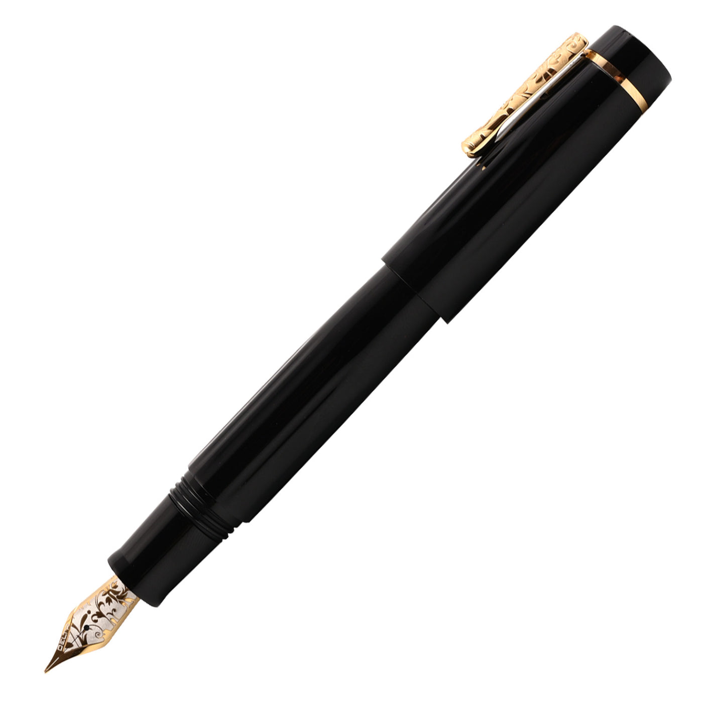 Delta Bio+16 14K Gold Fountain Pen - Black GT 1