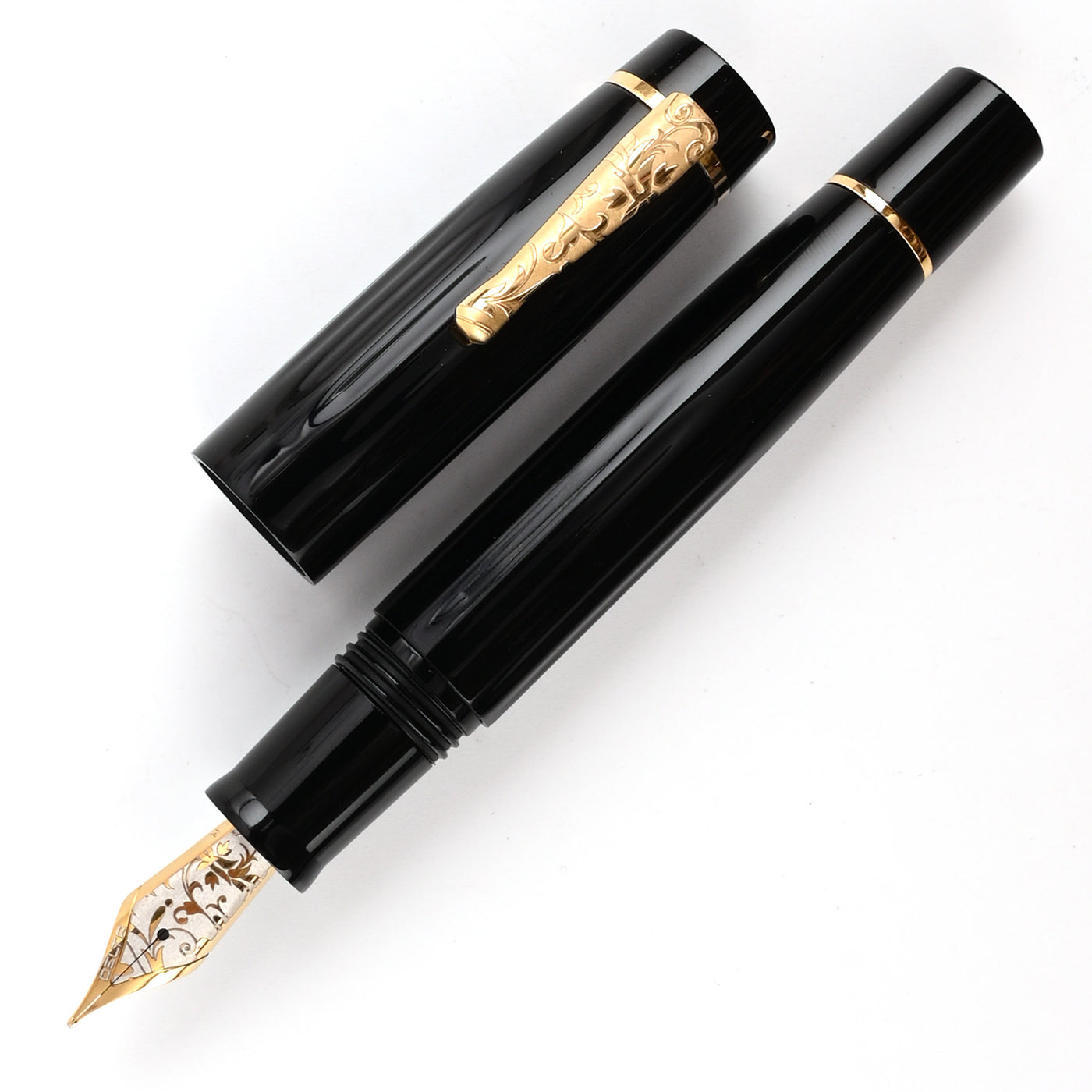 Delta Bio+16 14K Gold Fountain Pen - Black GT 2