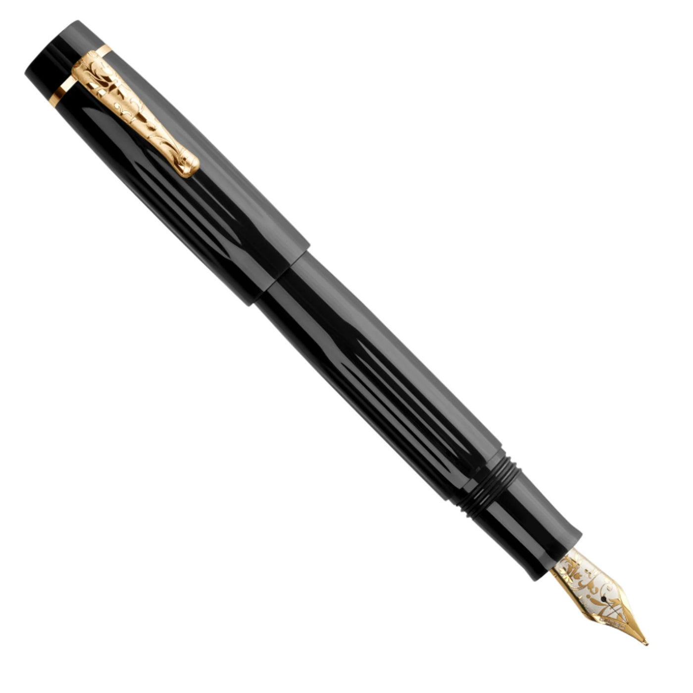 Delta Bio+16 14K Gold Fountain Pen - Black GT