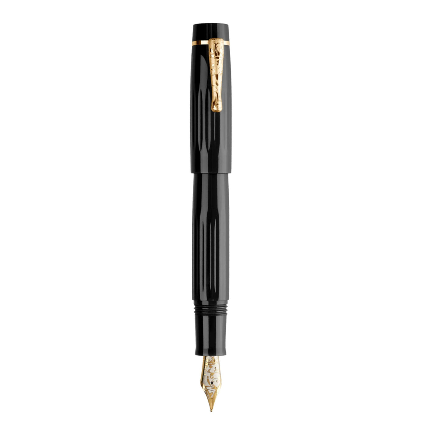 Delta Bio+16 14K Gold Fountain Pen - Black GT