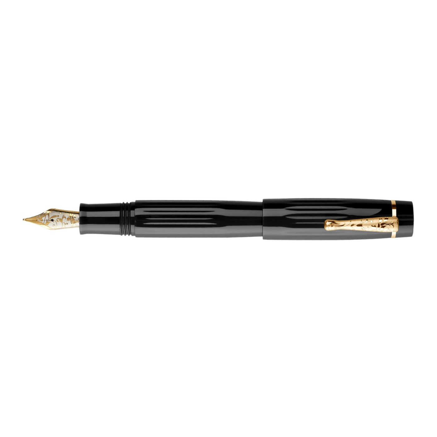 Delta Bio+16 No. 8 14K Gold Fountain Pen - Black GT