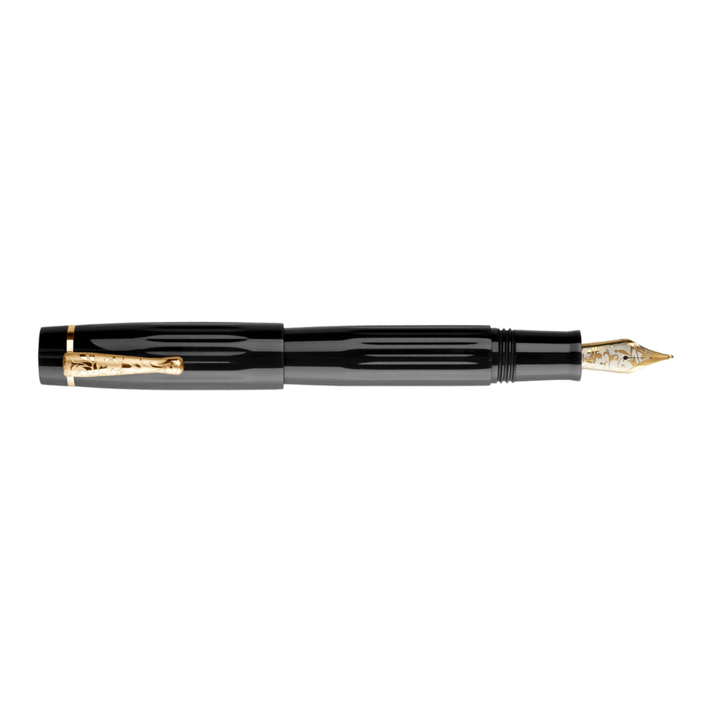 Delta Bio+16 14K Gold Fountain Pen - Black GT